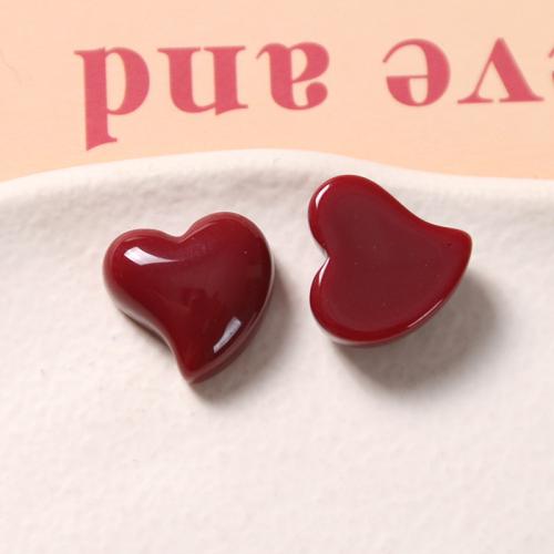 Mobile Phone DIY Decoration Resin Heart polished Sold By PC