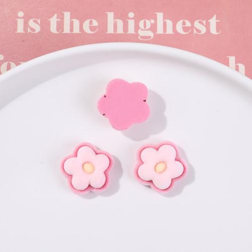 Mobile Phone DIY Decoration Resin with Flocking Fabric Flower Sold By PC