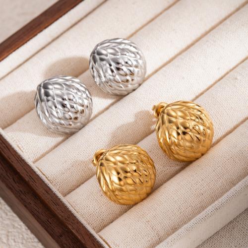 Stainless Steel Stud Earrings 304 Stainless Steel fashion jewelry & for woman Sold By Pair