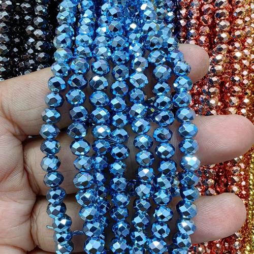 Contas de vidro de moda, DIY & facetada, Mais cores pare escolha, 6mm, Aprox 85PCs/Strand, vendido por Strand