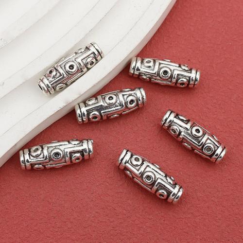 Abalorios de Aleación de Zinc , chapado en color de plata antigua, Bricolaje, libre de níquel, plomo & cadmio, 19x7mm, agujero:aproximado 3mm, aproximado 100PCs/Bolsa, Vendido por Bolsa