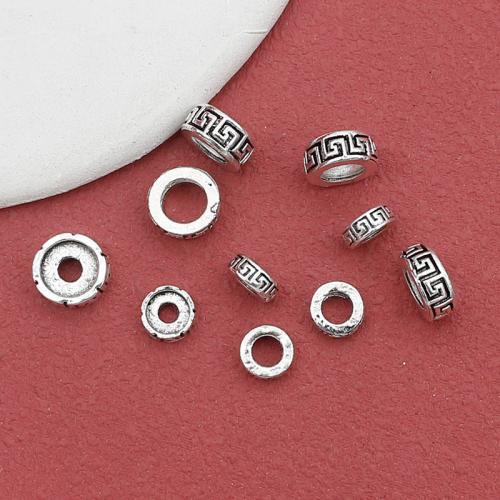 Zinc Alloy Spacer Kralen, antiek zilver plated, DIY & verschillende grootte voor keus, meer kleuren voor de keuze, nikkel, lood en cadmium vrij, Ca 100pC's/Bag, Verkocht door Bag