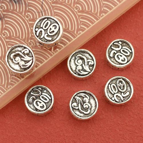 Zinklegering Sieraden Kralen, Zinc Alloy, antiek zilver plated, DIY, nikkel, lood en cadmium vrij, 9x5mm, Gat:Ca 1.5mm, Ca 100pC's/Bag, Verkocht door Bag