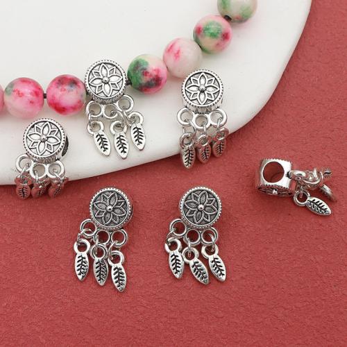 Zinc Alloy Jewelry Beads Dream Catcher antique silver color plated DIY nickel lead & cadmium free 21mm Sold By Bag