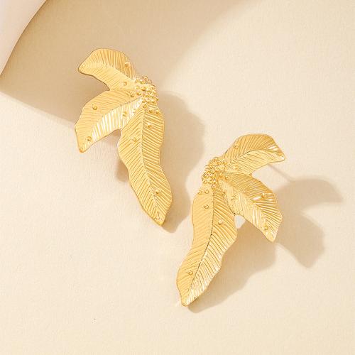 Zinc Alloy Stud Earring plated for woman gold Sold By Pair