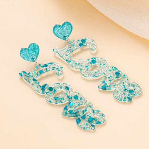 Acrylic Jewelry Earring fashion jewelry & for woman Sold By Pair