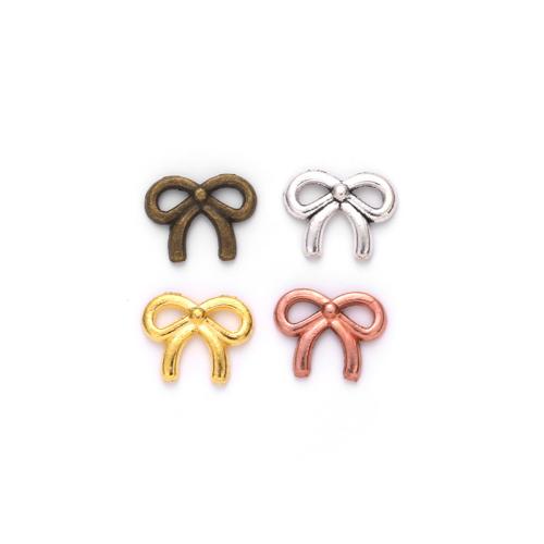 Bowknot Zinc Alloy Connector plated DIY & 1/1 loop Sold By Bag