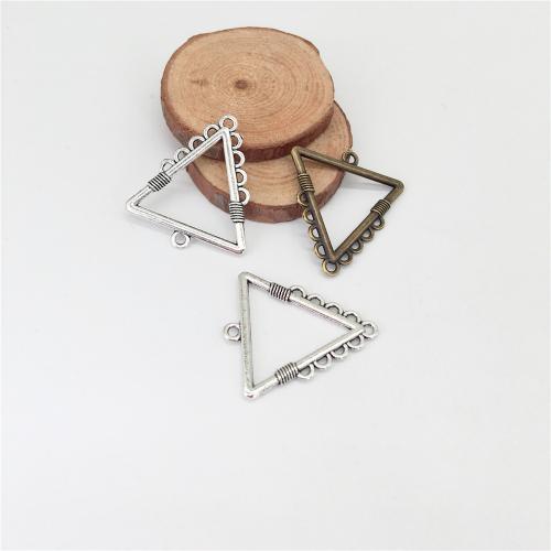 Zinc Alloy Connector Triangle plated DIY & 1/9 loop Sold By Bag