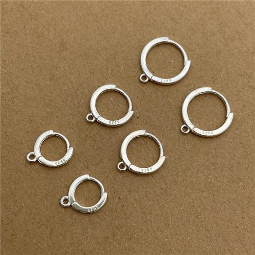 925 Sterling Silver Hoop Earrings DIY Sold By Pair