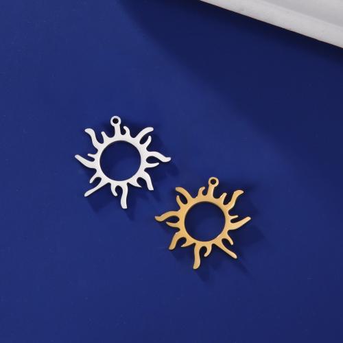 Stainless Steel Pendants 304 Stainless Steel Sun DIY Sold By PC