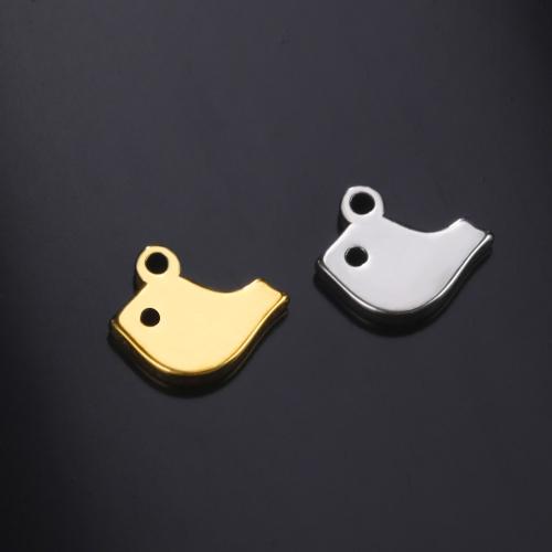 Acciaio inossidabile Animal Ciondoli, 304 acciaio inox, Uccello, DIY, nessuno, 9.50x7.87mm, Venduto da PC