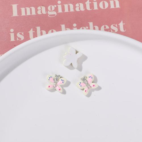 Hair Accessories DIY Findings Resin with Sequins Butterfly polished Sold By PC