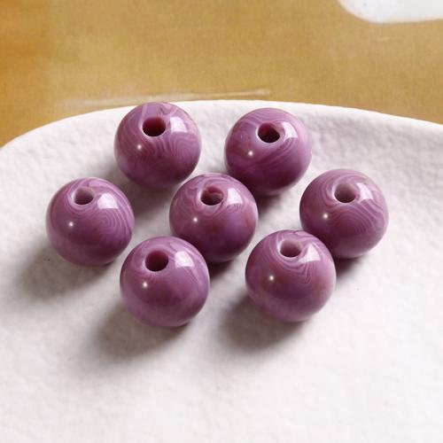 Resin Jewelry Beads Round polished DIY Sold By PC