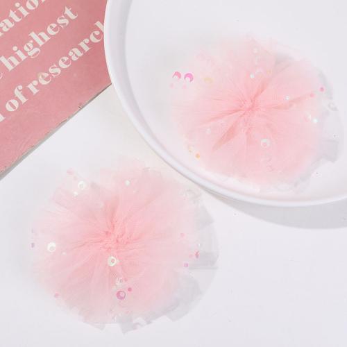 Hair Accessories DIY Findings Gauze Flower 60mm Sold By PC