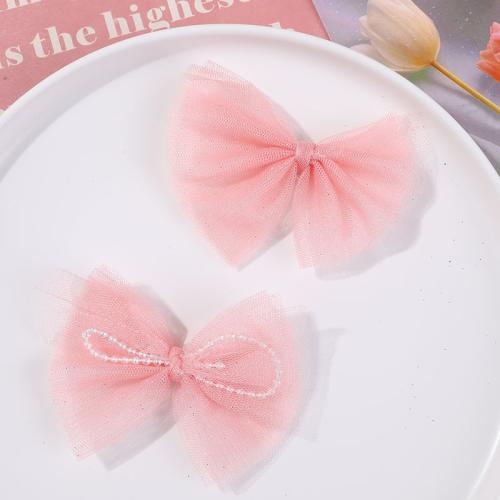 Hair Accessories DIY Findings Gauze Bowknot handmade Sold By PC