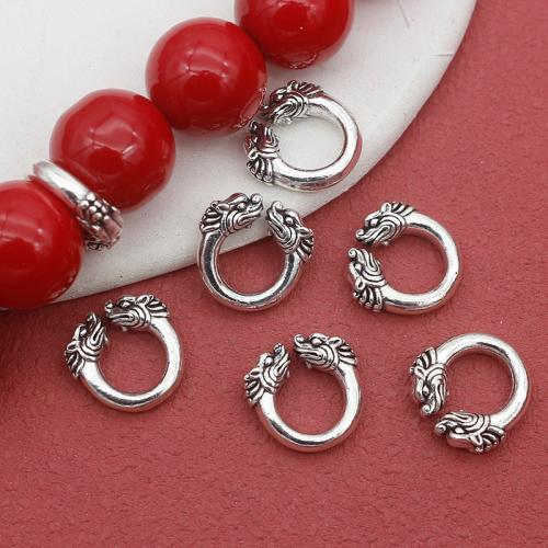 Sinkkiseos Jump Rings, antiikki hopea päällystetty, tee-se-itse, nikkeli, lyijy ja kadmium vapaa, 13.50x3mm, 100PC/laukku, Myymät laukku