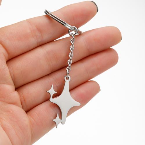 Stainless Steel Key Clasp 304 Stainless Steel silver color plated fashion jewelry Sold By PC