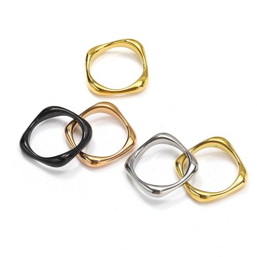 Titanium Čelik Finger Ring, pozlaćen, modni nakit & različite veličine za izbor, više boja za izbor, Prodano By PC