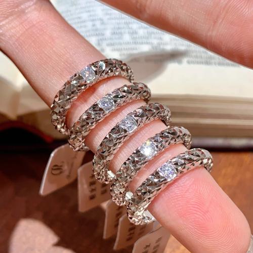 Brass Finger Ring fashion jewelry & for woman & with rhinestone US Ring Sold By PC