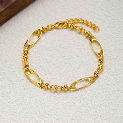 Bracelet d'acier titane, Placage, pour femme, Or, Vendu par PC