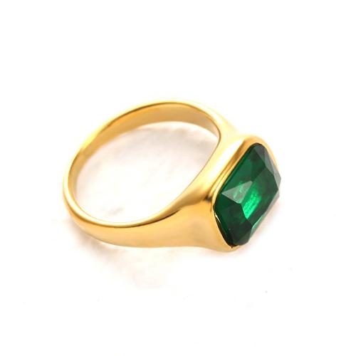 Anillo de dedo del acero inoxidable del Zirconia cúbico, acero inoxidable 304, chapado, diverso tamaño para la opción & diferentes estilos para la opción & micro arcilla de zirconia cúbica & para mujer, más colores para la opción, Vendido por UD