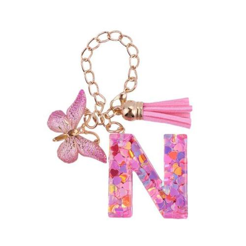 Zinc Alloy Key Clasp with Resin epoxy gel multifunctional pink The packaging size of the product is and the chain length is about 12cm Sold By PC