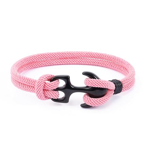 Stainless Steel Jewelry Bracelet 304 Stainless Steel with Milan Cord & Unisex Sold By PC