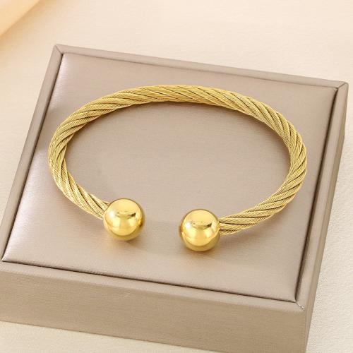 Stainless Steel Bangle 304 Stainless Steel Vacuum Ion Plating for woman Sold By PC