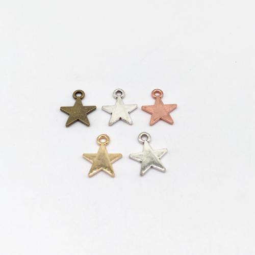 Cink Alloy Star Privjesak, Zvijezda, pozlaćen, možete DIY, više boja za izbor, 16x13x1mm, 100računala/Torba, Prodano By Torba