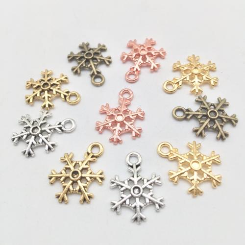 Zinc Alloy Pendants Snowflake plated DIY Sold By Bag