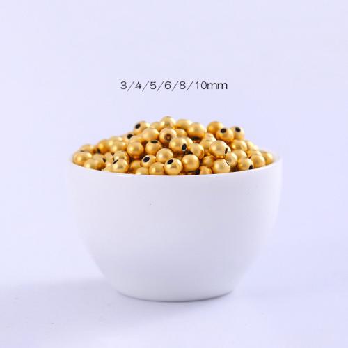 Brass Spacer Beads Round gold color plated DIY Sold By PC