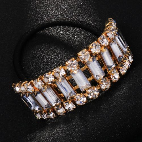 Ponytail Holder Brass with Rhinestone for woman Sold By PC