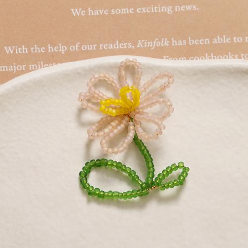 Hair Accessories DIY Findings Seedbead Flower handmade Sold By PC