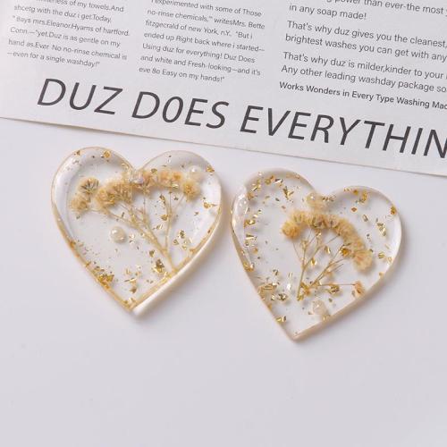 Mobile Phone DIY Decoration Resin with Dried Flower Heart epoxy gel Sold By PC