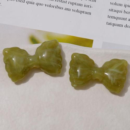 Acrylic Jewelry Beads Bowknot polished DIY Sold By PC