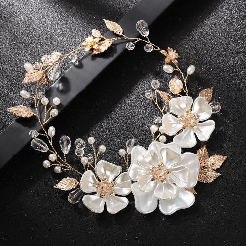 Headband Zinc Alloy with Crystal & Plastic Pearl fashion jewelry & for woman Sold By PC