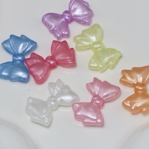 Acrylic Jewelry Beads Bowknot DIY mixed colors Approx 2mm Approx Sold By Bag