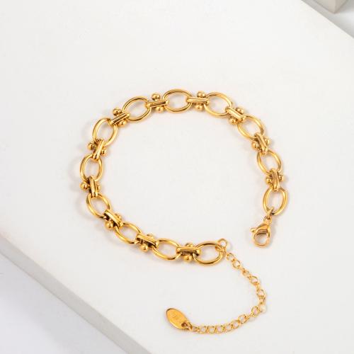 Bracelet d'acier titane, Placage, pour femme, Or, Vendu par PC