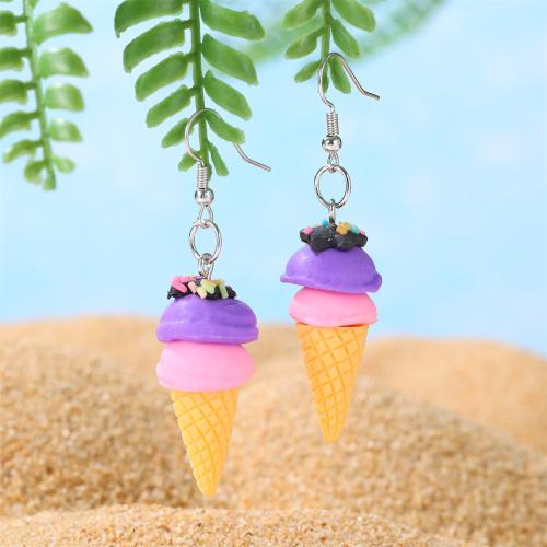 Acrylic Jewelry Earring with Polymer Clay cute & for woman Sold By Pair