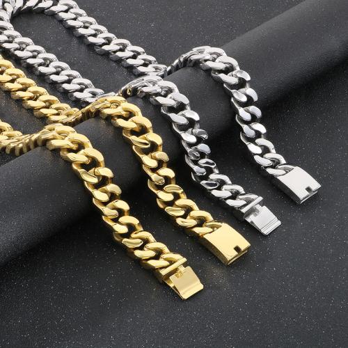 Stainless Steel Jewelry Necklace 304 Stainless Steel Vacuum Ion Plating for man Sold By PC