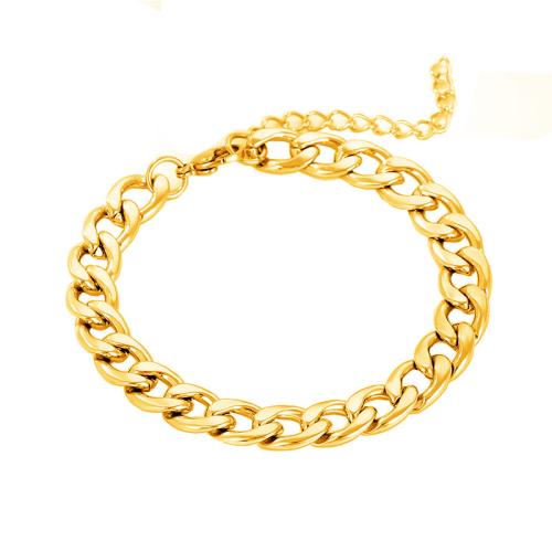 Stainless Steel Jewelry Bracelet 304 Stainless Steel with 5cm extender chain fashion jewelry & Unisex 8.50mm Length Approx 18 cm Sold By PC