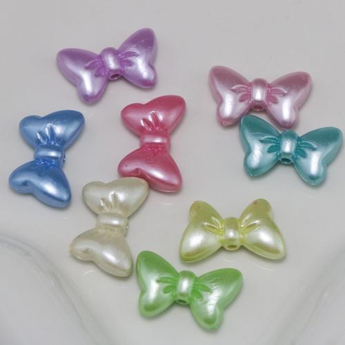 Acrylic Jewelry Beads Bowknot DIY mixed colors Approx Sold By Bag