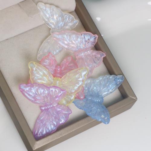 Acrylic Jewelry Beads Butterfly DIY mixed colors Approx 1.5mm Approx Sold By Bag