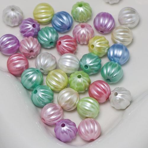 Acrylic Jewelry Beads Pumpkin DIY mixed colors Approx 2mm Approx Sold By Bag