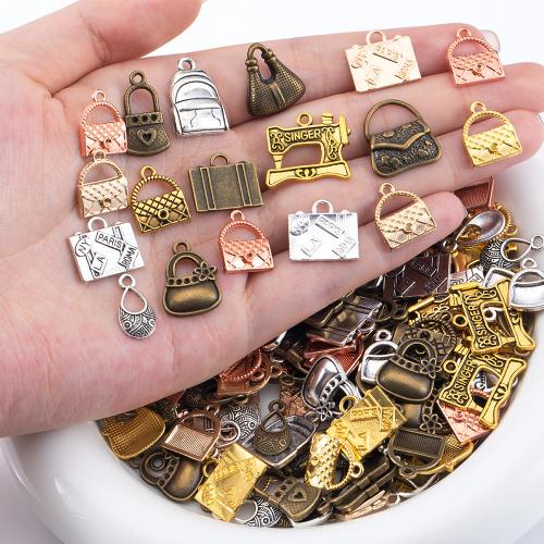 Zinc Alloy Handbag Pendants plated DIY & mixed nickel lead & cadmium free Sold By Bag