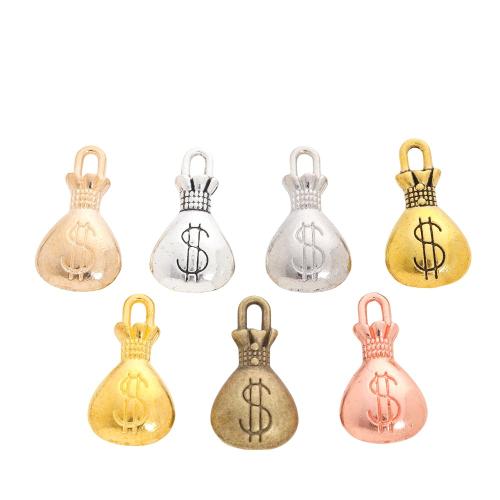 Zinc Alloy Pendants Money Bag plated DIY nickel lead & cadmium free Approx Sold By Bag