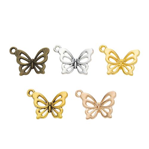 Zinc Alloy Animal Pendants Butterfly plated DIY nickel lead & cadmium free Approx Sold By Bag