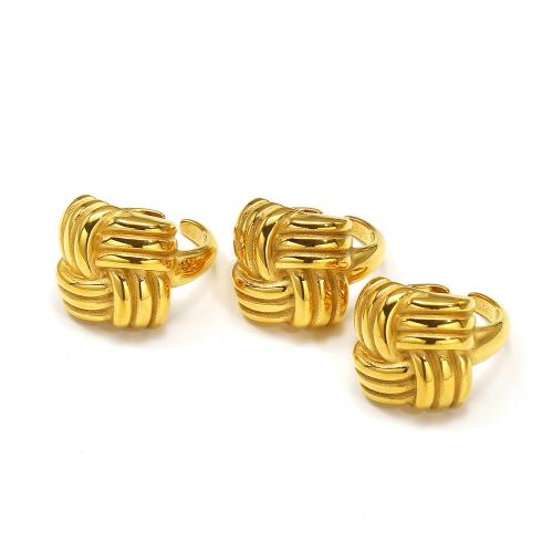 Titanium Steel Finger Ring gold color plated fashion jewelry golden Sold By PC