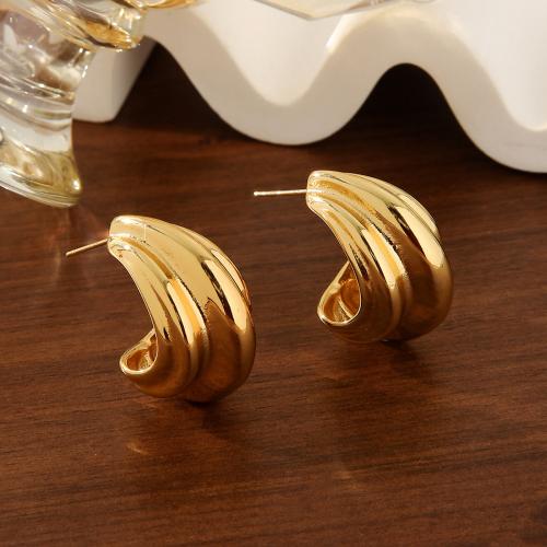 Titanium Steel  Earring plated for woman gold Sold By Pair