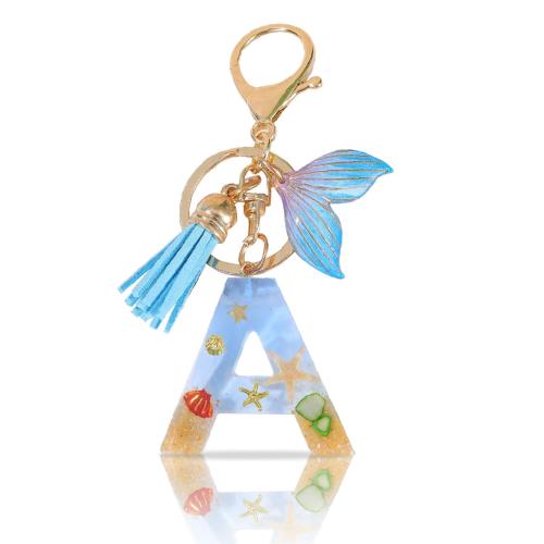 Bag Purse Charms Keyrings Keychains Resin portable & multifunctional blue Sold By PC